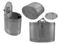 Georgian Silver Tea Caddy 1776